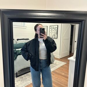 Hollister Black Bomber Jacket